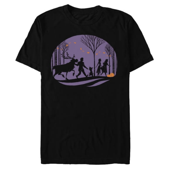 Disney Frozen 2 Autumn in Arendelle Halloween - Short Sleeve Blended T-Shirt for Adults - Customized-Black