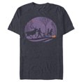 thumbnail image 1 of Disney Frozen 2 Autumn in Arendelle Halloween - Short Sleeve Blended T-Shirt for Adults - Customized-Navy Heather, 1 of 5
