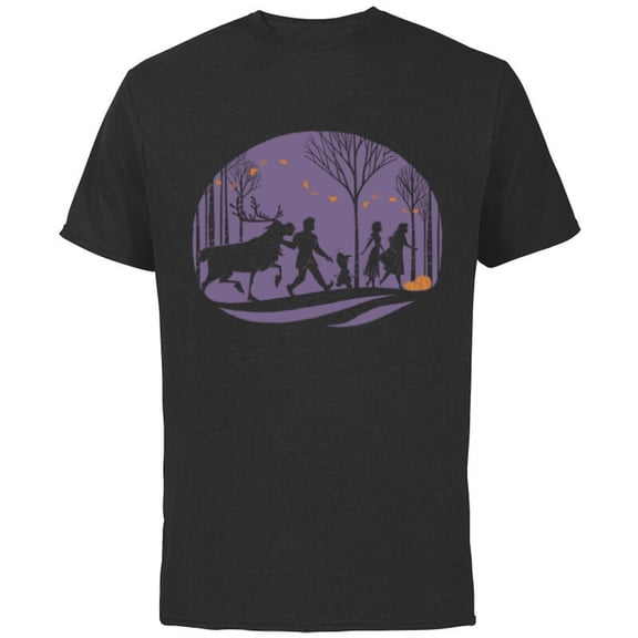 Disney Frozen 2 Autumn in Arendelle Halloween - Short Sleeve Cotton T-Shirt for Adults - Customized-Black