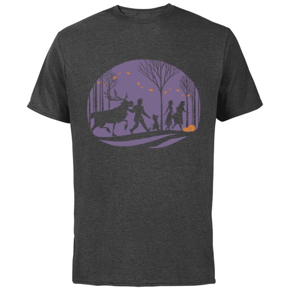 Disney Frozen 2 Autumn in Arendelle Halloween - Short Sleeve Cotton T-Shirt for Adults - Customized-Charcoal