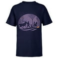 thumbnail image 1 of Disney Frozen 2 Autumn in Arendelle Halloween - Short Sleeve T-Shirt for Kids - Customized-Athletic Navy, 1 of 5
