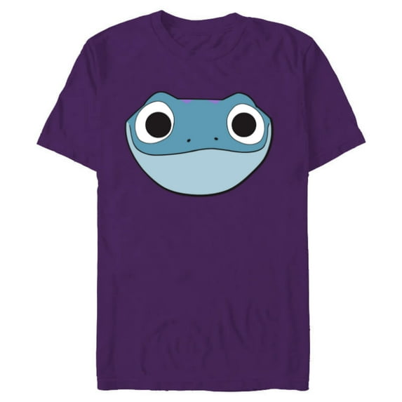 Disney Frozen 2 Bruni Cute Salamander Big Face - Short Sleeve Blended T-Shirt for Adults - Customized-Berry Snow Heather