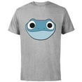 thumbnail image 1 of Disney Frozen 2 Bruni Cute Salamander Big Face - Short Sleeve Cotton T-Shirt for Adults - Customized-Athletic Heather, 1 of 5