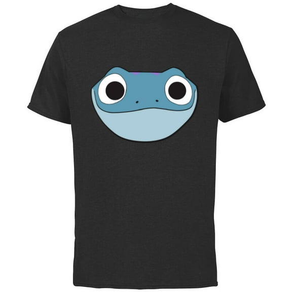 Disney Frozen 2 Bruni Cute Salamander Big Face - Short Sleeve Cotton T-Shirt for Adults - Customized-Black