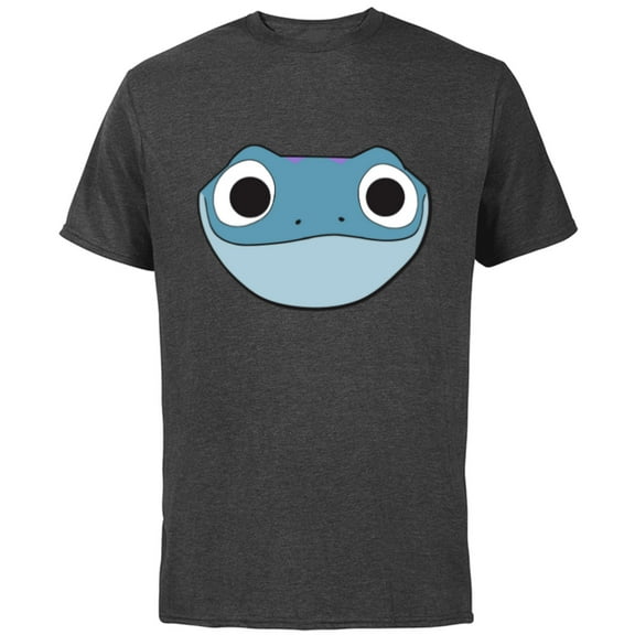 Disney Frozen 2 Bruni Cute Salamander Big Face - Short Sleeve Cotton T-Shirt for Adults - Customized-Charcoal