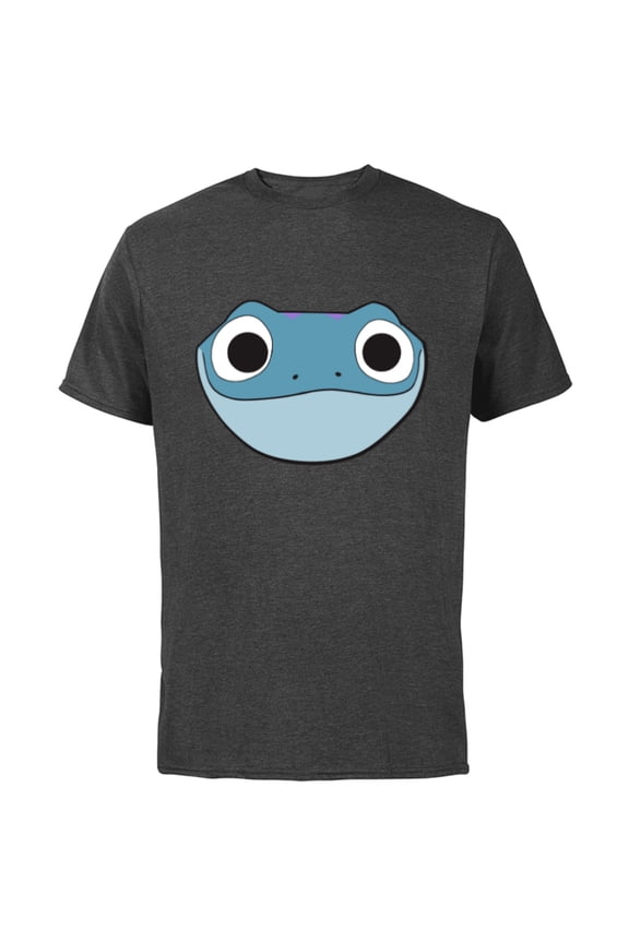 Frozen 2 Bruni Cute Salamander Big Face - Short Sleeve Cotton T-Shirt for Adults - Customized-Charcoal