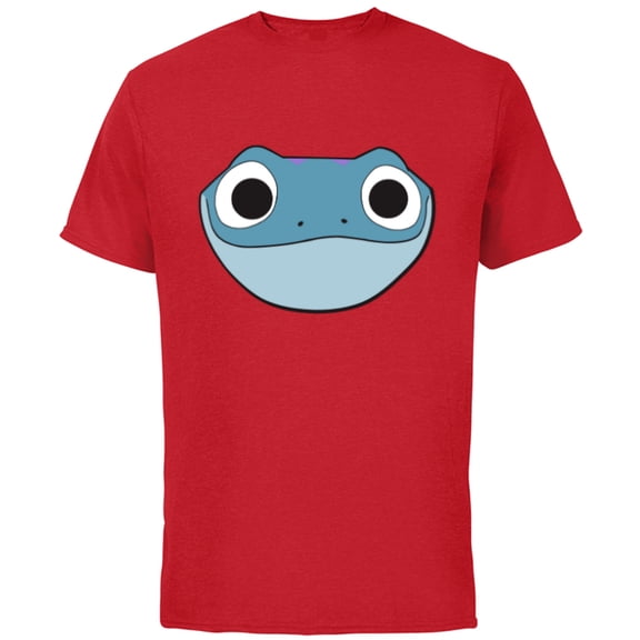 Disney Frozen 2 Bruni Cute Salamander Big Face - Short Sleeve Cotton T-Shirt for Adults - Customized-Red