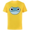 thumbnail image 1 of Disney Frozen 2 Bruni Cute Salamander Big Face - Short Sleeve Cotton T-Shirt for Adults - Customized-Yellow, 1 of 5