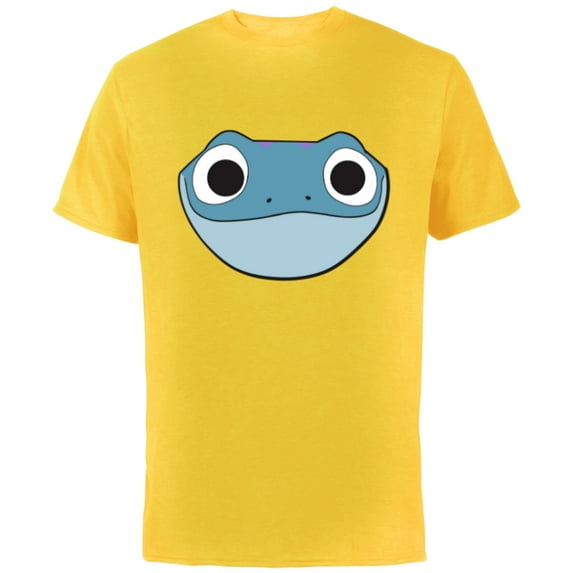 Disney Frozen 2 Bruni Cute Salamander Big Face - Short Sleeve Cotton T-Shirt for Adults - Customized-Yellow