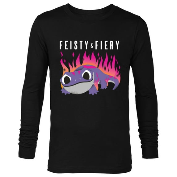 Disney Frozen 2 Bruni Salamander Feisty & Fiery - Long Sleeve T-Shirt for Men -Customized-Black