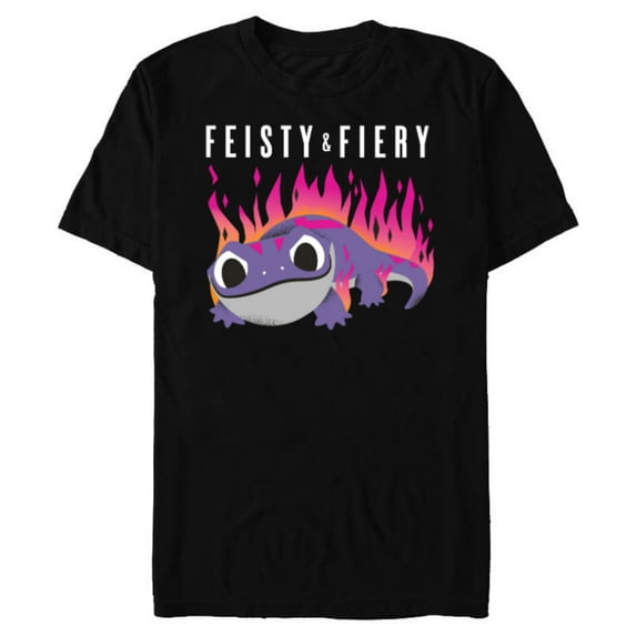 Disney Frozen 2 Bruni Salamander Feisty & Fiery - Short Sleeve Blended T-Shirt for Adults -Customized-Black