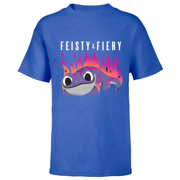 Disney Frozen 2 Bruni Salamander Feisty & Fiery - Short Sleeve T-Shirt for Kids -Customized-Royal