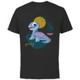 thumbnail image 1 of Disney Frozen 2 Bruni Spunky Salamander - Short Sleeve Cotton T-Shirt for Adults - Customized-Black, 1 of 5