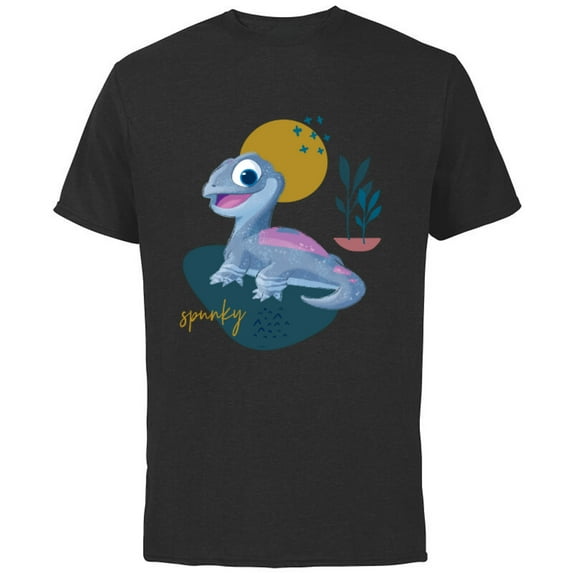 Disney Frozen 2 Bruni Spunky Salamander - Short Sleeve Cotton T-Shirt for Adults - Customized-Black