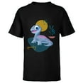 thumbnail image 1 of Disney Frozen 2 Bruni Spunky Salamander - Short Sleeve T-Shirt for Kids – Customized-Black, 1 of 5
