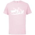 thumbnail image 1 of Disney Frozen 2 Character Silhouettes - Short Sleeve Cotton T-Shirt for Adults - Customized-Soft Pink, 1 of 5