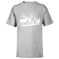 thumbnail image 1 of Disney Frozen 2 Character Silhouettes - Short Sleeve T-Shirt for Kids - Customized-Athletic Heather, 1 of 5