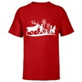 thumbnail image 1 of Disney Frozen 2 Character Silhouettes - Short Sleeve T-Shirt for Kids - Customized-Red, 1 of 5