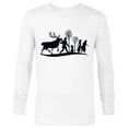 thumbnail image 1 of Disney Frozen 2 Characters Anna Elsa Silhouette - Long Sleeve T-Shirt for Men - Customized-White, 1 of 5