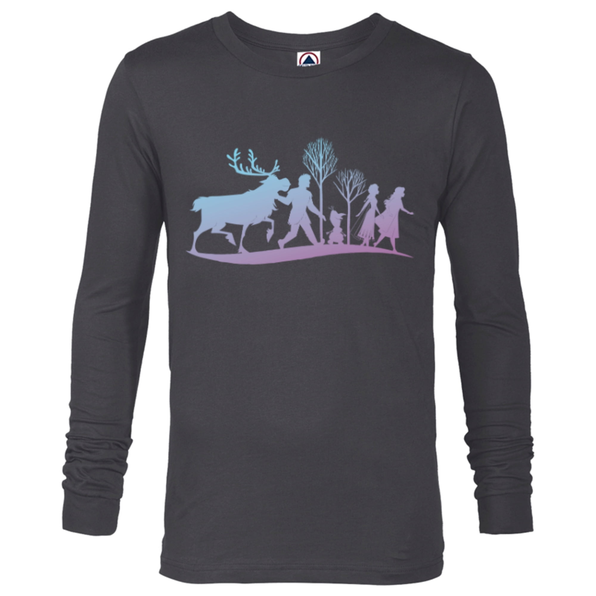 Disney Frozen 2 Characters Gradient Silhouette Long Sleeve T Shirt disney-frozen-2-characters-gradient-silhouette-long-sleeve-t-shirt