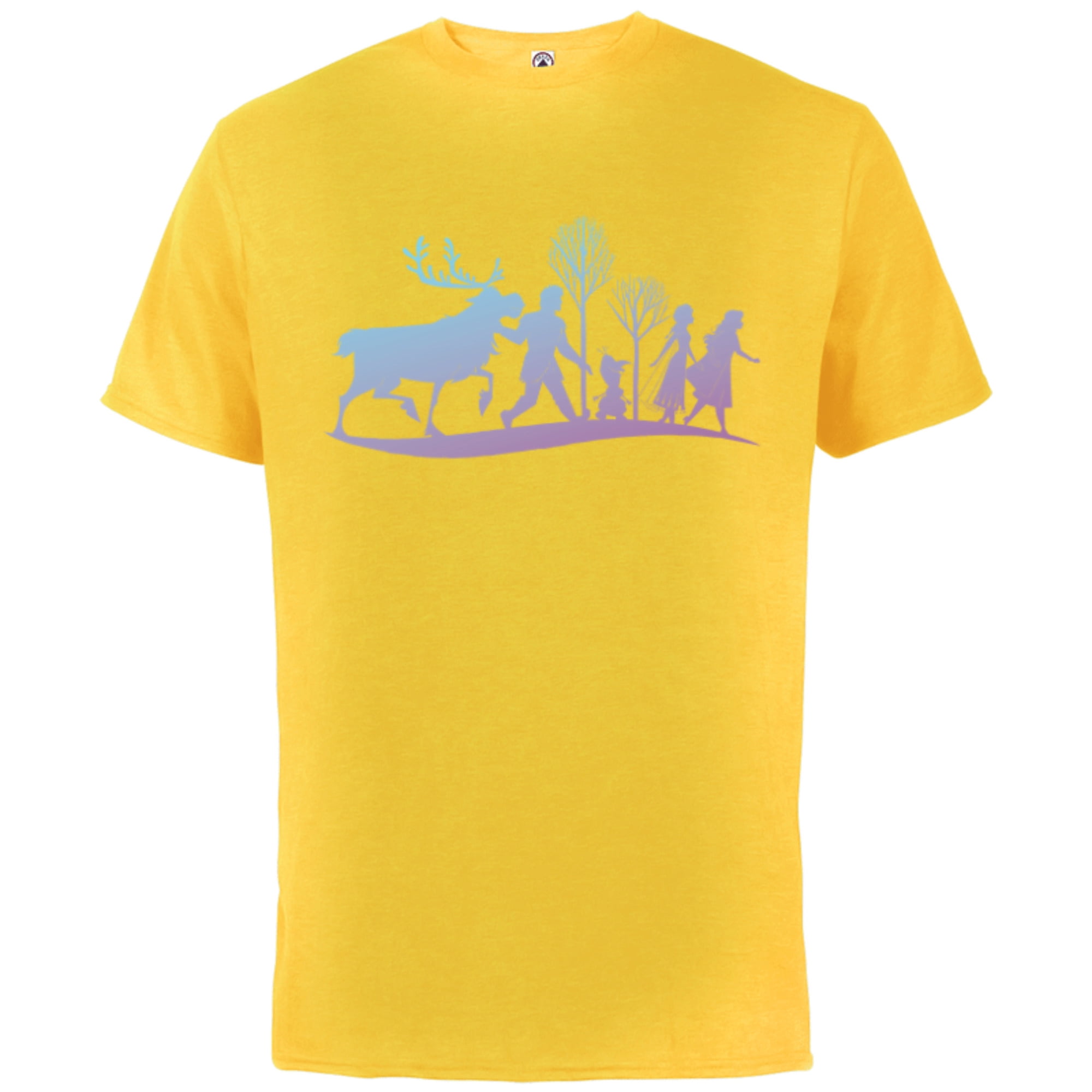 Disney Frozen 2 Characters Gradient Silhouette Short Sleeve Cotton T disney-frozen-2-characters-gradient-silhouette-short-sleeve-cotton-t