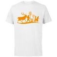 thumbnail image 1 of Disney Frozen 2 Characters Halloween - Short Sleeve Cotton T-Shirt for Adults - Customized-White, 1 of 5