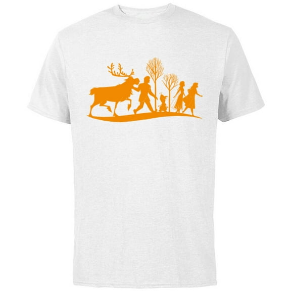 Disney Frozen 2 Characters Halloween - Short Sleeve Cotton T-Shirt for Adults - Customized-White