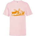 thumbnail image 1 of Disney Frozen 2 Characters Halloween - Short Sleeve T-Shirt for Kids - Customized-Soft Pink, 1 of 5