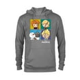 thumbnail image 1 of Disney Frozen 2 Chibi Character Panels T-Shirt - Pullover Hoodie for Adults - Customized-Graphite Heather, 1 of 5