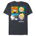 thumbnail image 1 of Disney Frozen 2 Chibi Character Panels T-Shirt- Short Sleeve Blended T-Shirt for Adults - Customized-Navy Heather, 1 of 5
