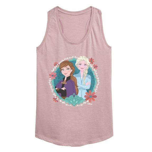 Disney Frozen 2 - Circle Of Sisters Anna & Elsa - Women's Racerback Tank Top