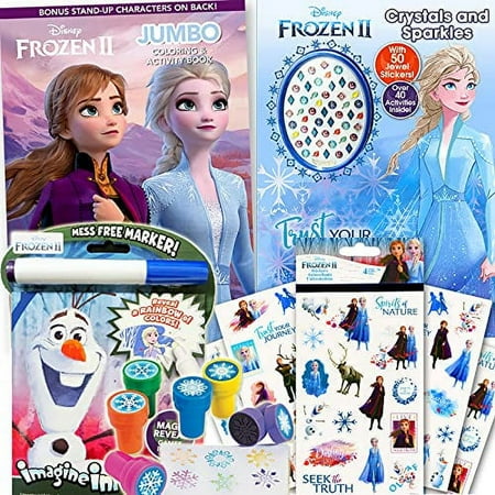 Disney Frozen 2 Coloring Book & Stickers Activity Deluxe Set