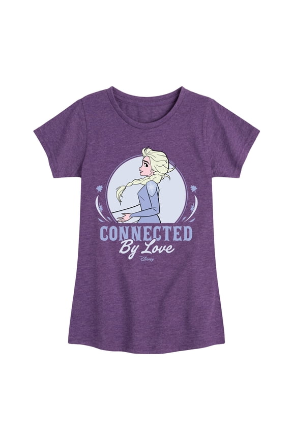 Disney Frozen 2 - Connected By Love Elsa - Toddler & Youth Girls Short Sleeve Graphic T-Shirt