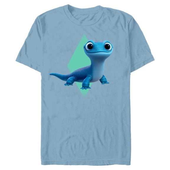 Disney Frozen 2 Cute Salamander Bruni T-Shirt- Short Sleeve Blended T-Shirt for Adults - Customized-Celadon Snow Heather