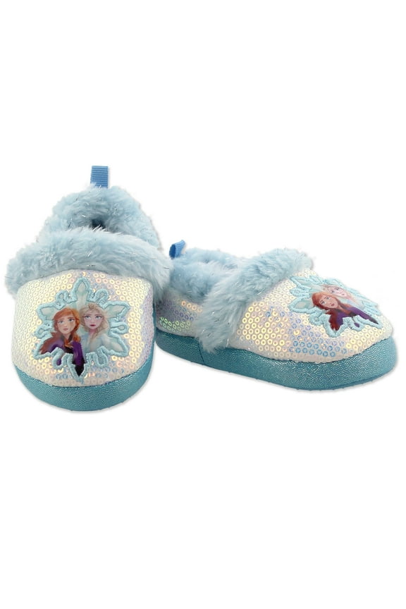 Frozen 2 Elsa Anna Girls Toddler Plush A-Line Slippers CH87168