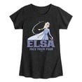 thumbnail image 1 of Disney Frozen 2 - Elsa Face Your Fear - Toddler & Youth Girls Short Sleeve Graphic T-Shirt, 1 of 5