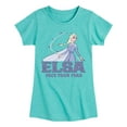 thumbnail image 1 of Disney Frozen 2 - Elsa Face Your Fear - Toddler & Youth Girls Short Sleeve Graphic T-Shirt, 1 of 5
