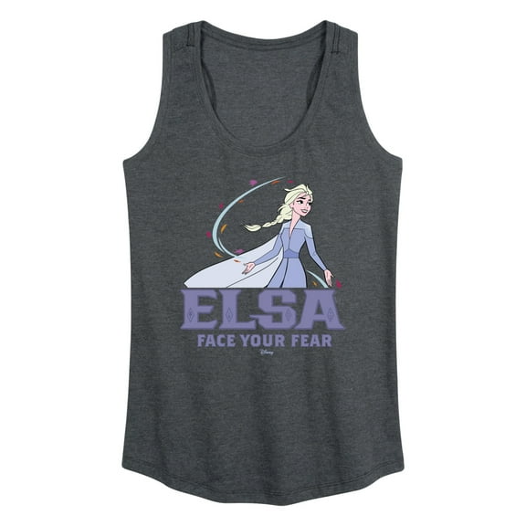Disney Frozen 2 - Elsa Face Your Fear - Women's Racerback Tank Top