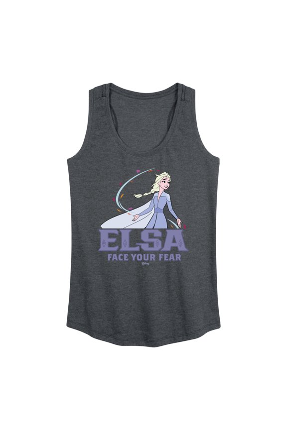 Disney Frozen 2 - Elsa Face Your Fear - Women's Racerback Tank Top