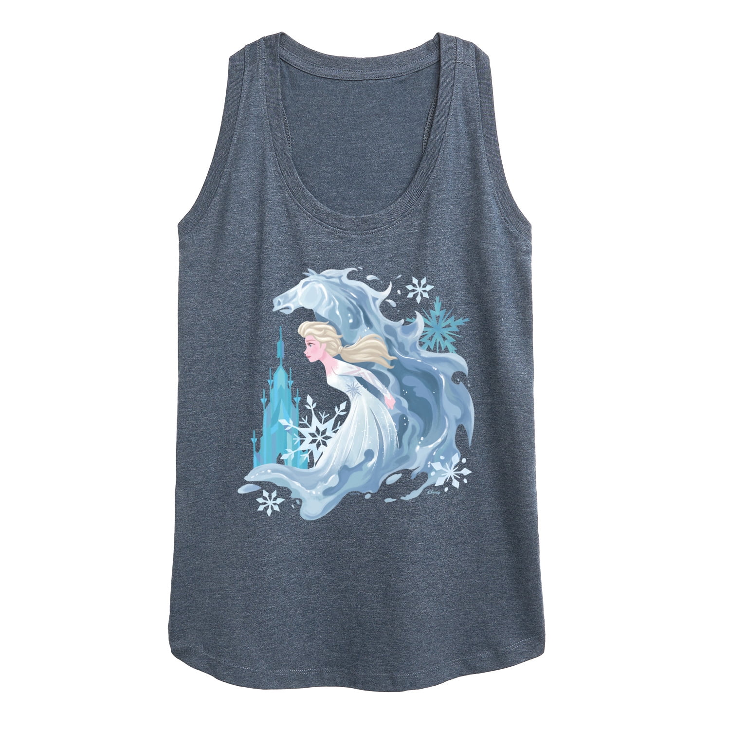 Elsa Tank Disney Frozen 2 - Elsa & Frozen Horse - Women's Racerback Tank Top ...