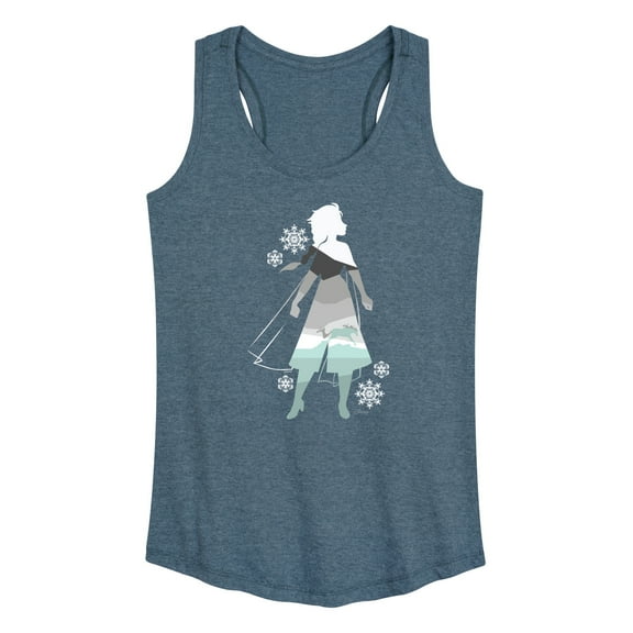Disney Frozen 2 - Elsa Hero Pose - Women's Racerback Tank Top