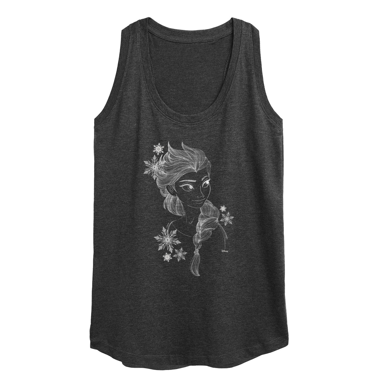 Elsa Tank Disney Frozen 2 - Elsa Outline Sketch - Women's Racerback Tank Top ...