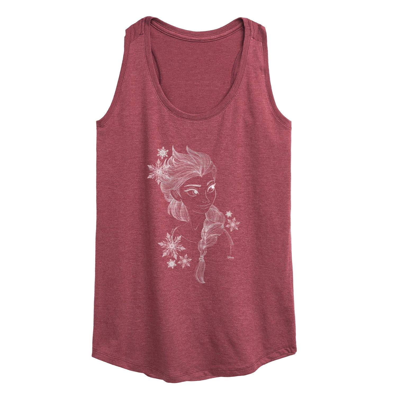 Elsa Tank Disney Frozen 2 - Elsa Outline Sketch - Women's Racerback Tank Top ...