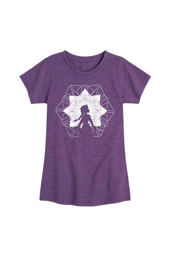 Disney Frozen 2 - Elsa Snowflake - Toddler & Youth Girls Short Sleeve Graphic T-Shirt