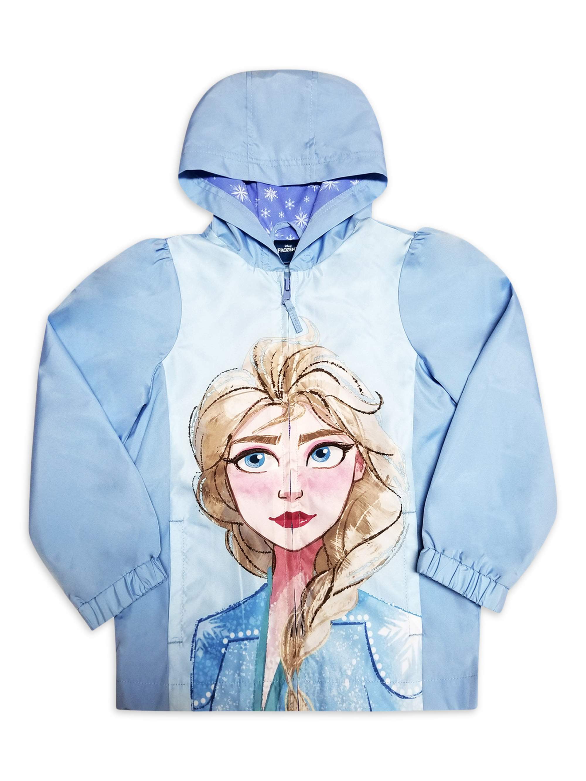 synder element jern Disney Frozen 2 Elsa Toddler Girl Windbreaker Jacket - Walmart.com