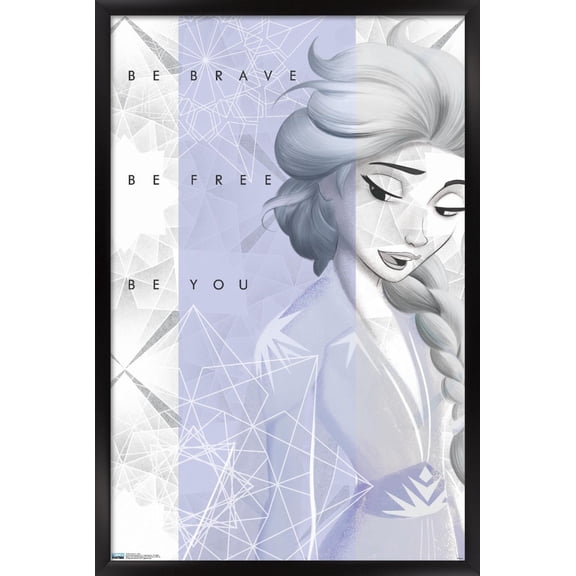 Disney Frozen 2 - Elsa Wall Poster, 14.725" x 22.375", Framed