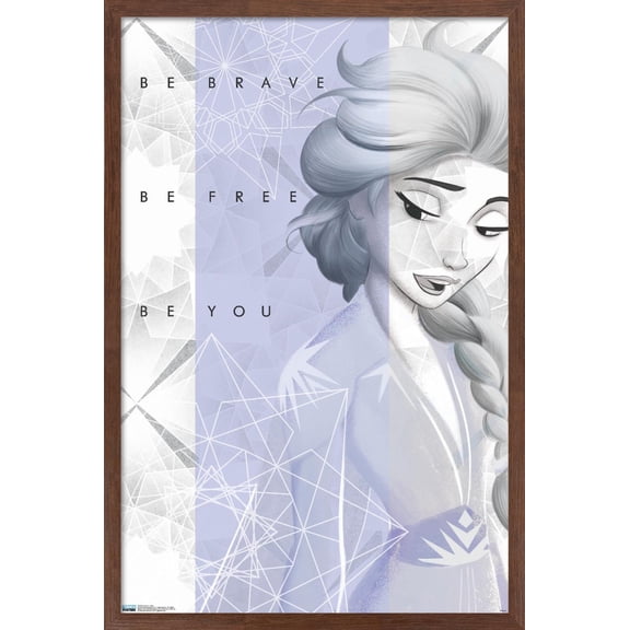 Disney Frozen 2 - Elsa Wall Poster, 22.375" x 34", Framed