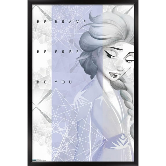 Disney Frozen 2 - Elsa Wall Poster, 22.375" x 34", Framed