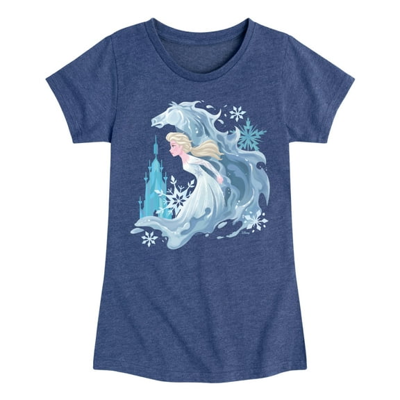 Disney Frozen 2 - Elsa & Winter Frozen Horse - Toddler & Youth Girls Short Sleeve Graphic T-Shirt
