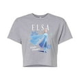 thumbnail image 1 of Disney Frozen 2 - Elsa Winter Wonders Christmas - Juniors Cropped Cotton Blend T-Shirt, 1 of 5